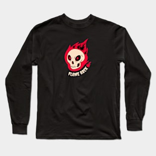 Black and Red Dark Rock Music Band Long Sleeve T-Shirt